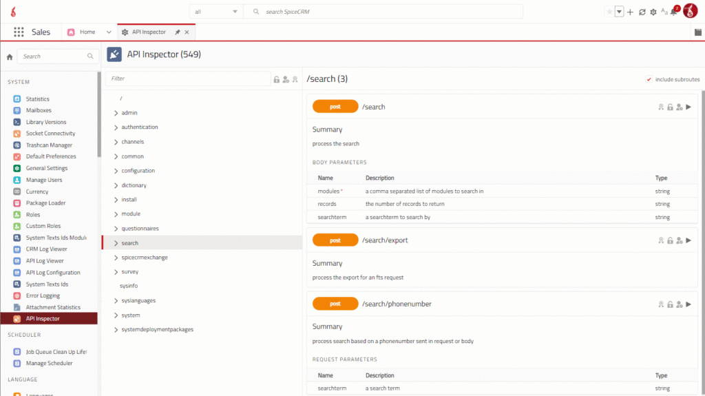 REST-API APi Inspector